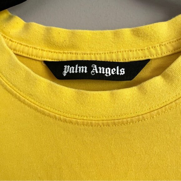 Palm Angels Yellow PXP Palm Patch T-shirt - Small, Authentic 🇮🇹 - Picture 9 of 16